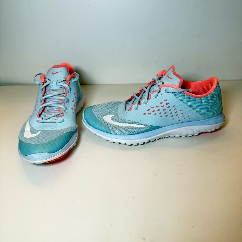 Nike Womens FS Lite Run 2 Blue Running Shoes Sneakers Size 7.5